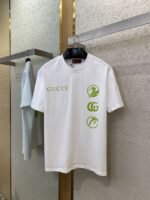 Gucci Ski Print Short Sleeve T-Shirt Pink - 图片 3