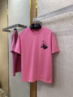Gucci Ski Print Short Sleeve T-Shirt Pink - 图片 5