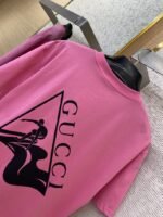 Gucci Ski Print Short Sleeve T-Shirt Pink - 图片 8