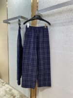Balenciaga Logo Embroidered Check Casual Trousers - 图片 7