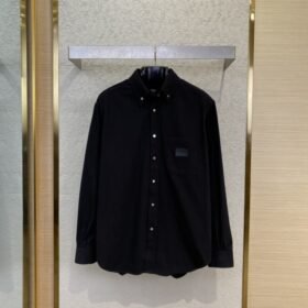 Fendi Leather Label Denim Jacket Coat