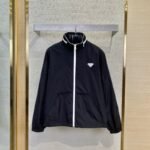 Prada Triangle Label Recycled Nylon Jacket Coat