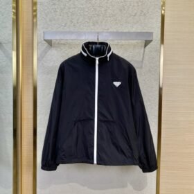 Prada Triangle Label Recycled Nylon Jacket Coat