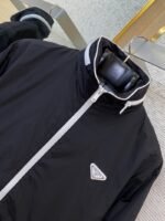 Prada Triangle Label Recycled Nylon Jacket Coat - 图片 6