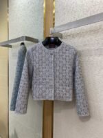 Gucci GG jacquard and rhinestonelittle fragrant wind coat - 图片 5