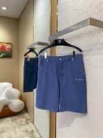 Dior Logo Embroidered Denim Shorts - 图片 3