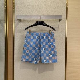 LV checkerboard beach shorts