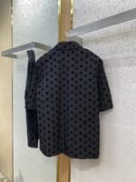 LV Full Print Flocked Short Sleeve Shirt - 图片 7