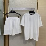 LV logo jacquard short sleeve