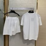 LV logo jacquard short sleeve - 图片 2