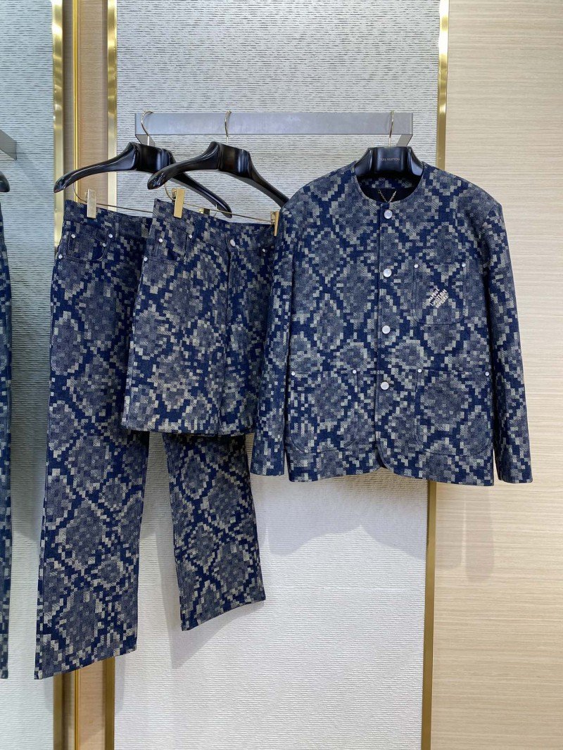 wsxc1744258131421_0-1.jpg LV Snake print button-down collarless blazer - 图片 1