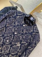 LV Snake print button-down collarless blazer - 图片 6