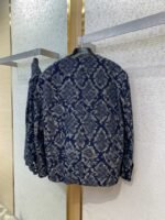 LV Snake print button-down collarless blazer - 图片 7