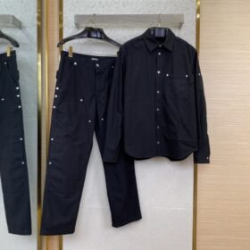 Dior Logo Embroidered Denim Trousers