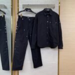 Dior Logo Embroidered Denim Jacket Jacket