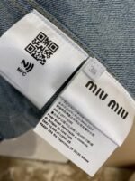 Miu Miu Patch Embroidered Denim Jacket Jacket - 图片 9