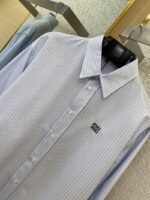 Miu Miu Logo Embroidered Check Shirt - 图片 6