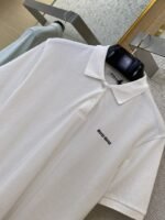 Miu Miu Logo Embroidered Polo Shirt White - 图片 6