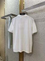 Miu Miu Logo Embroidered Polo Shirt White - 图片 7