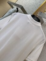 Miu Miu Logo Embroidered Polo Shirt White - 图片 8