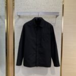 Dior Logo Embroidered Jacket Coat