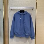 Dior Embroidered Zip Hooded Jacket