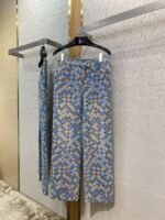 LV Colourful Checkerboard Print Denim Trousers - 图片 5
