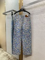 LV Colourful Checkerboard Print Denim Trousers - 图片 7