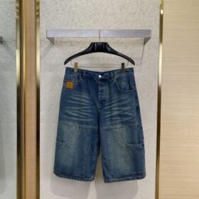 LV Micro Label Denim Shorts