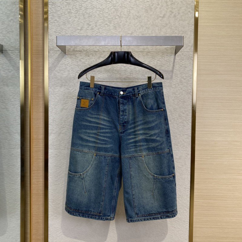 wsxc1744422748192_0.jpg LV Micro Label Denim Shorts - 图片 1