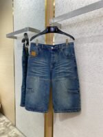 LV Micro Label Denim Shorts - 图片 5