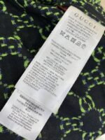 Gucci turndown collar Printed Long Sleeve Shirt Blue - 图片 9