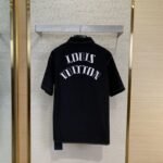 LV Letters Embroidered Short Sleeve Shirt - 图片 2