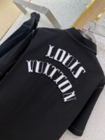 LV Letters Embroidered Short Sleeve Shirt - 图片 8
