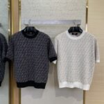 Fendi Full Print FF Knit Short Sleeve Black