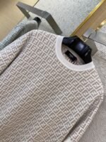 Fendi Full Print FF Knit Short Sleeve White - 图片 6