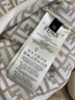 Fendi Full Print FF Knit Short Sleeve Black - 图片 9
