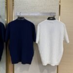 Fendi FF Jacquard Knit Short Sleeve T-Shirt White - 图片 2