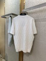 Fendi FF Jacquard Knit Short Sleeve T-Shirt White - 图片 7