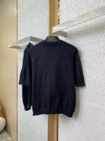 Fendi Embossed Logo Polo Neck Short Sleeve Black - 图片 7