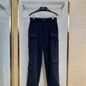 Balenciaga Logo Embroidered Work Trousers