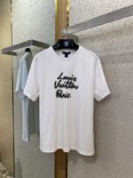 LV Neon Print Round Neck Short Sleeve White - 图片 5