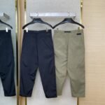 Dior Metallic Buttoned Work Trousers Dark Green - 图片 2