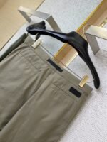 Dior Metallic Buttoned Work Trousers Dark Green - 图片 8