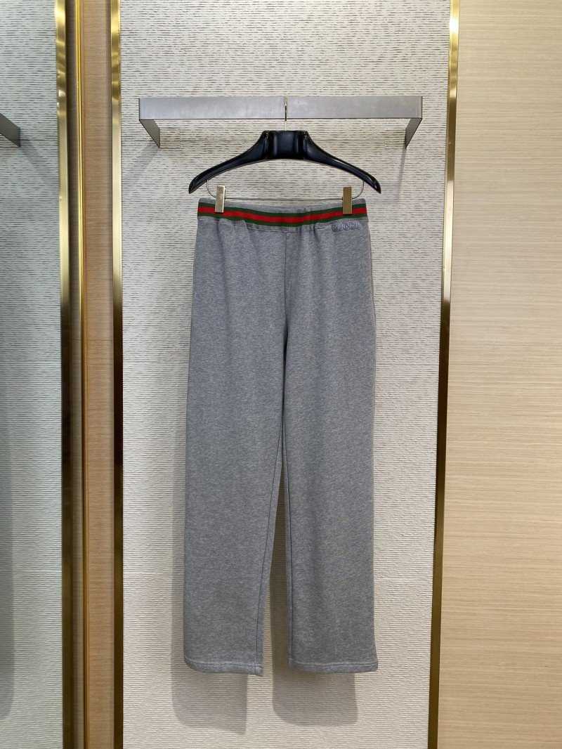 wsxc1745548053952_0.jpg Gucci Red and Green Webbing Casual Trousers - 图片 1