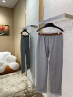 Gucci Red and Green Webbing Casual Trousers - 图片 4