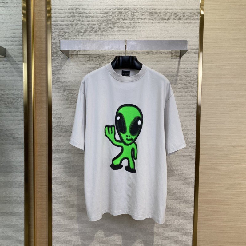 wsxc1745550310551_0.jpg Balenciaga Alien Fluorescent Short Sleeve T-Shirt - 图片 1