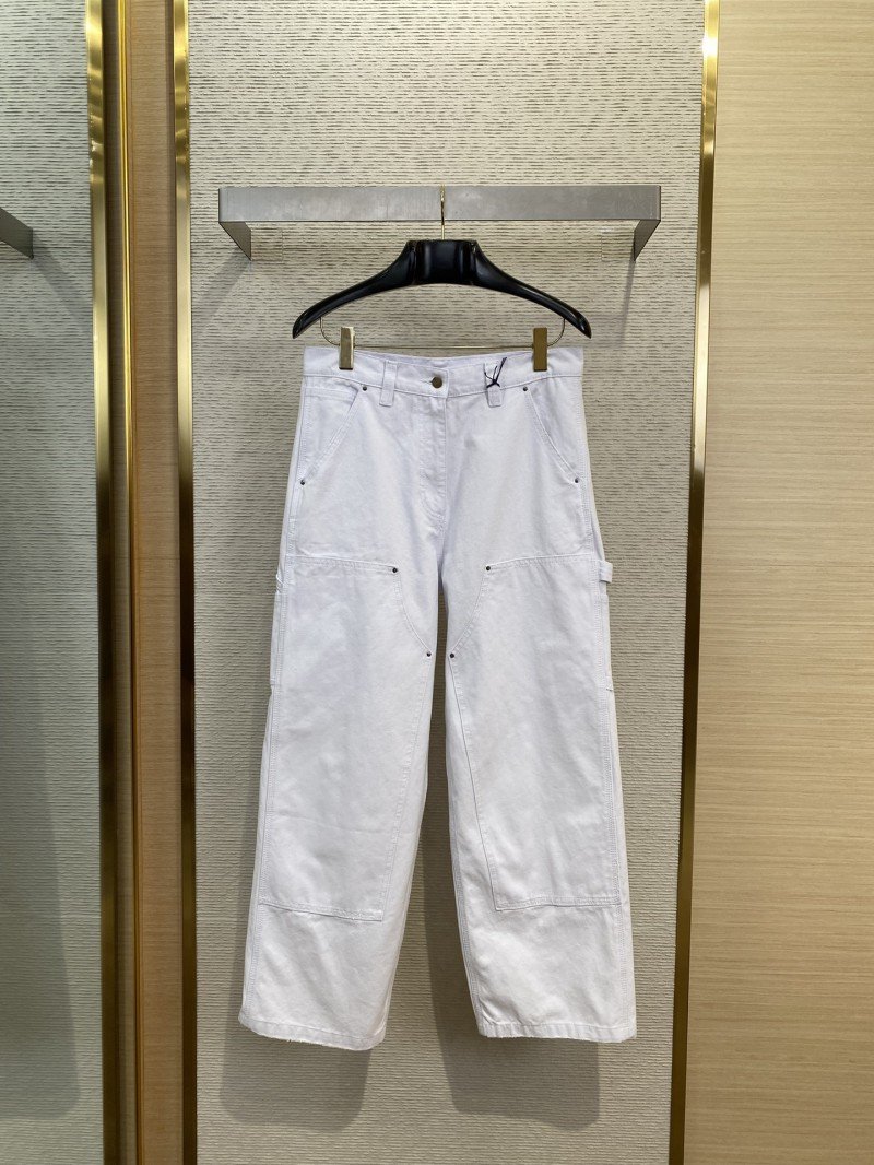 wsxc1745552610289_0.jpg Prada Triangle Leather Label Denim Trousers 1 - 图片 1