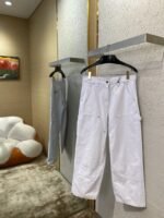 Prada Triangle Leather Label Denim Trousers 1 - 图片 3