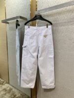 Prada Triangle Leather Label Denim Trousers 1 - 图片 7